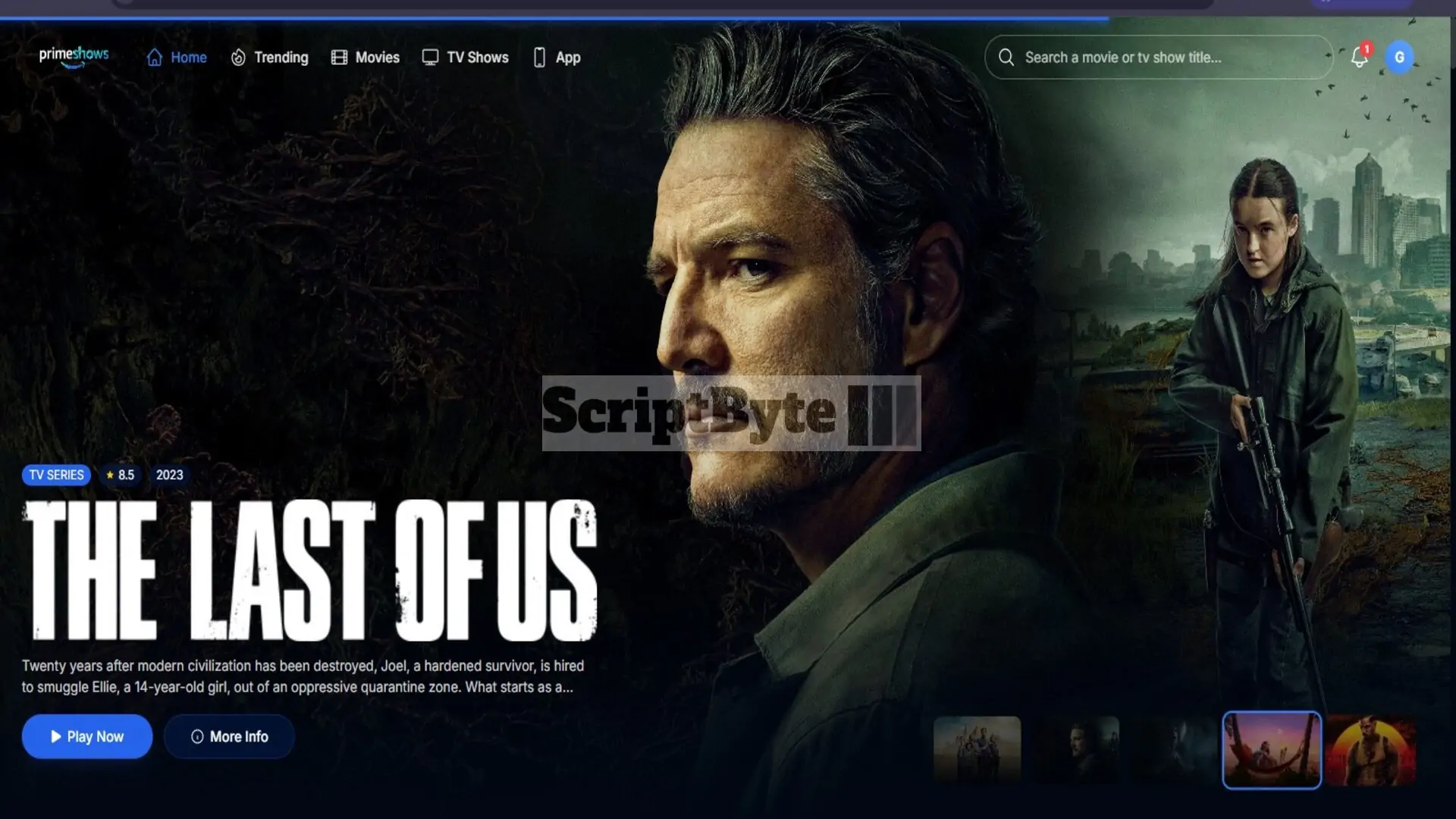 PrimeShows - Auto movie & series streaming code , with Latest UI