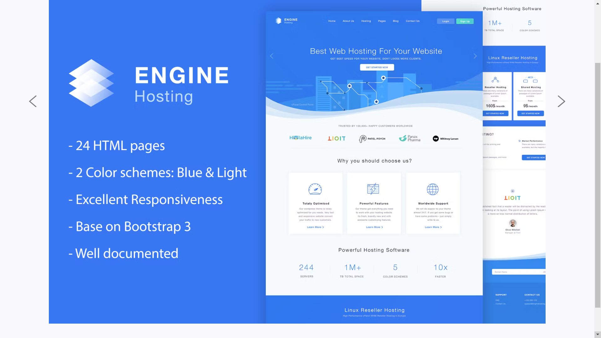 Engine Hosting - HTML Template