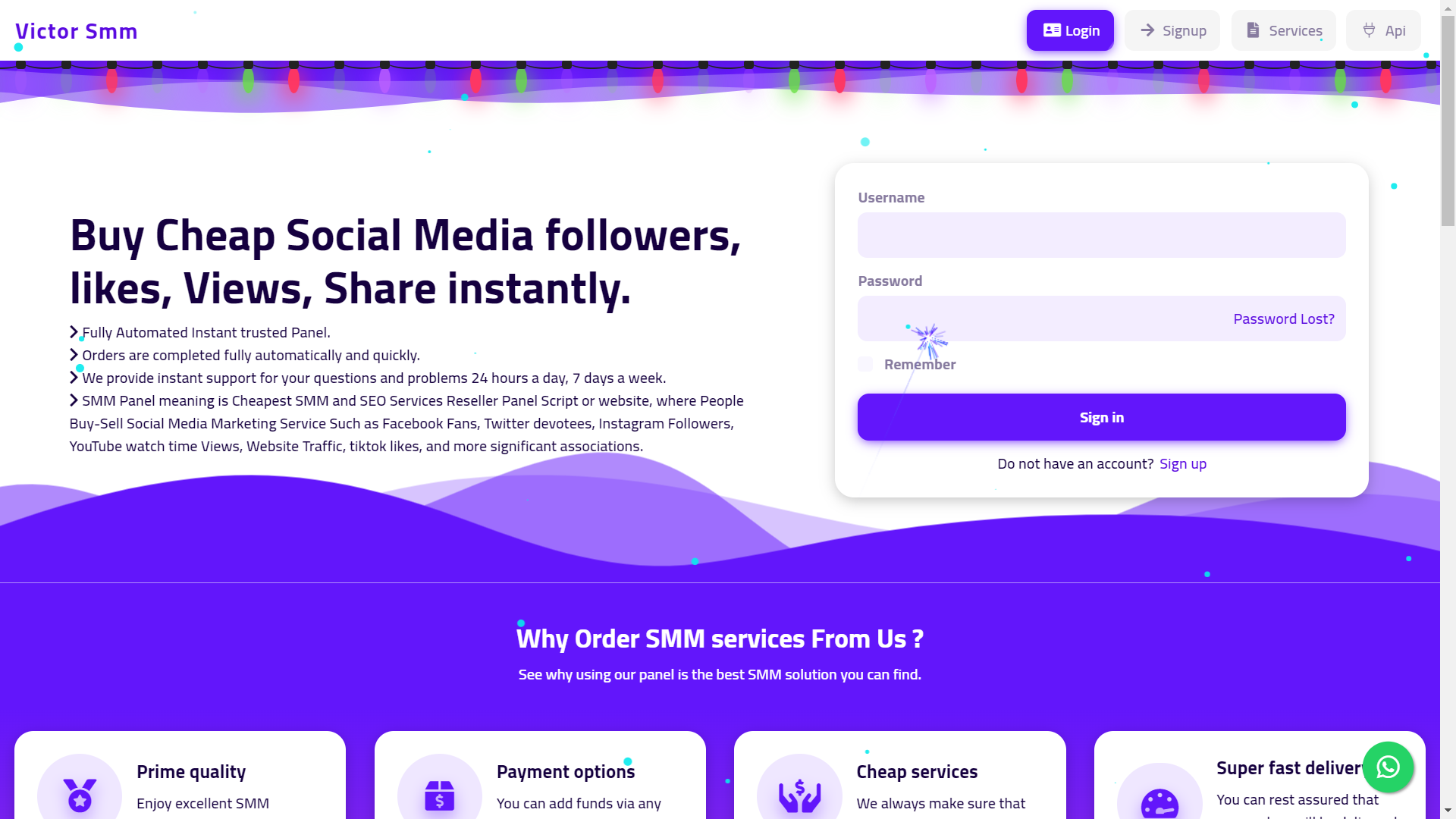 QuickPanel Smm Panel Script