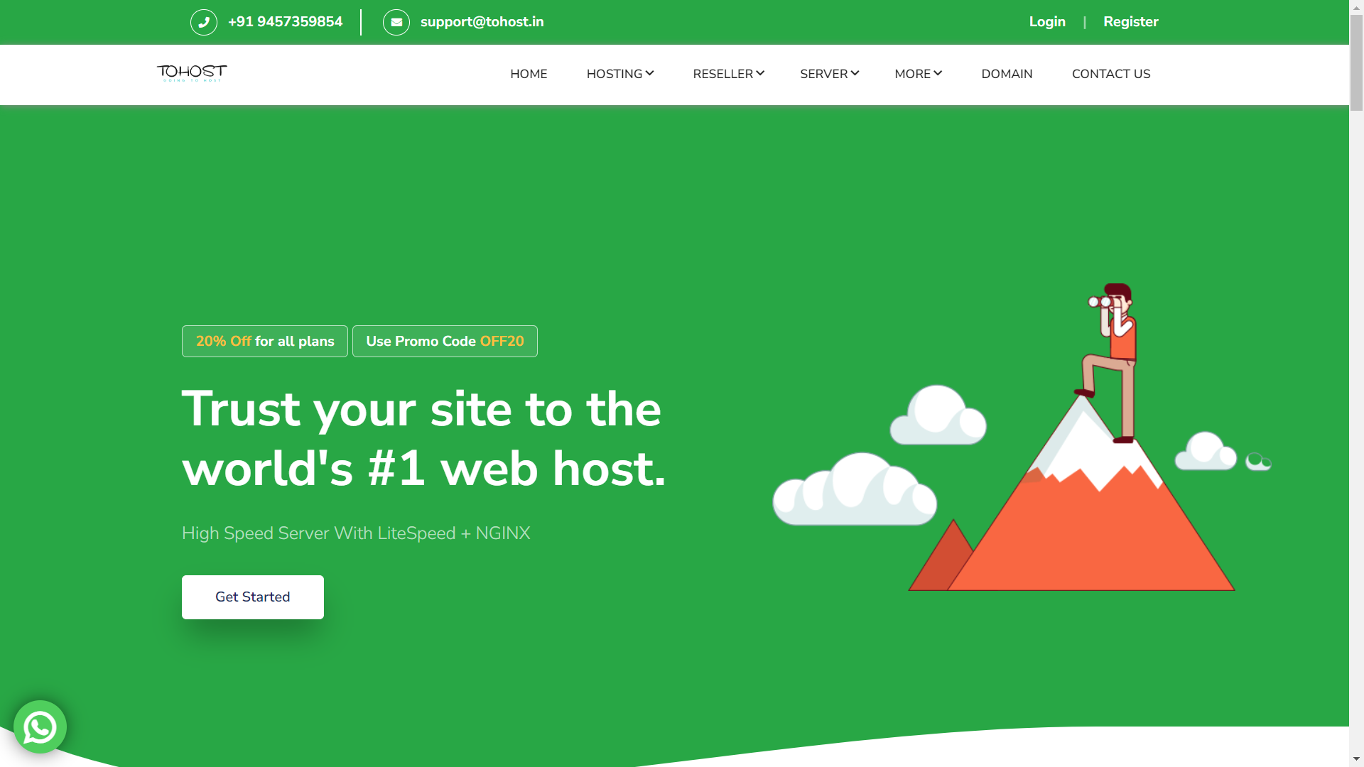 Green Code Html Theme For Hosting