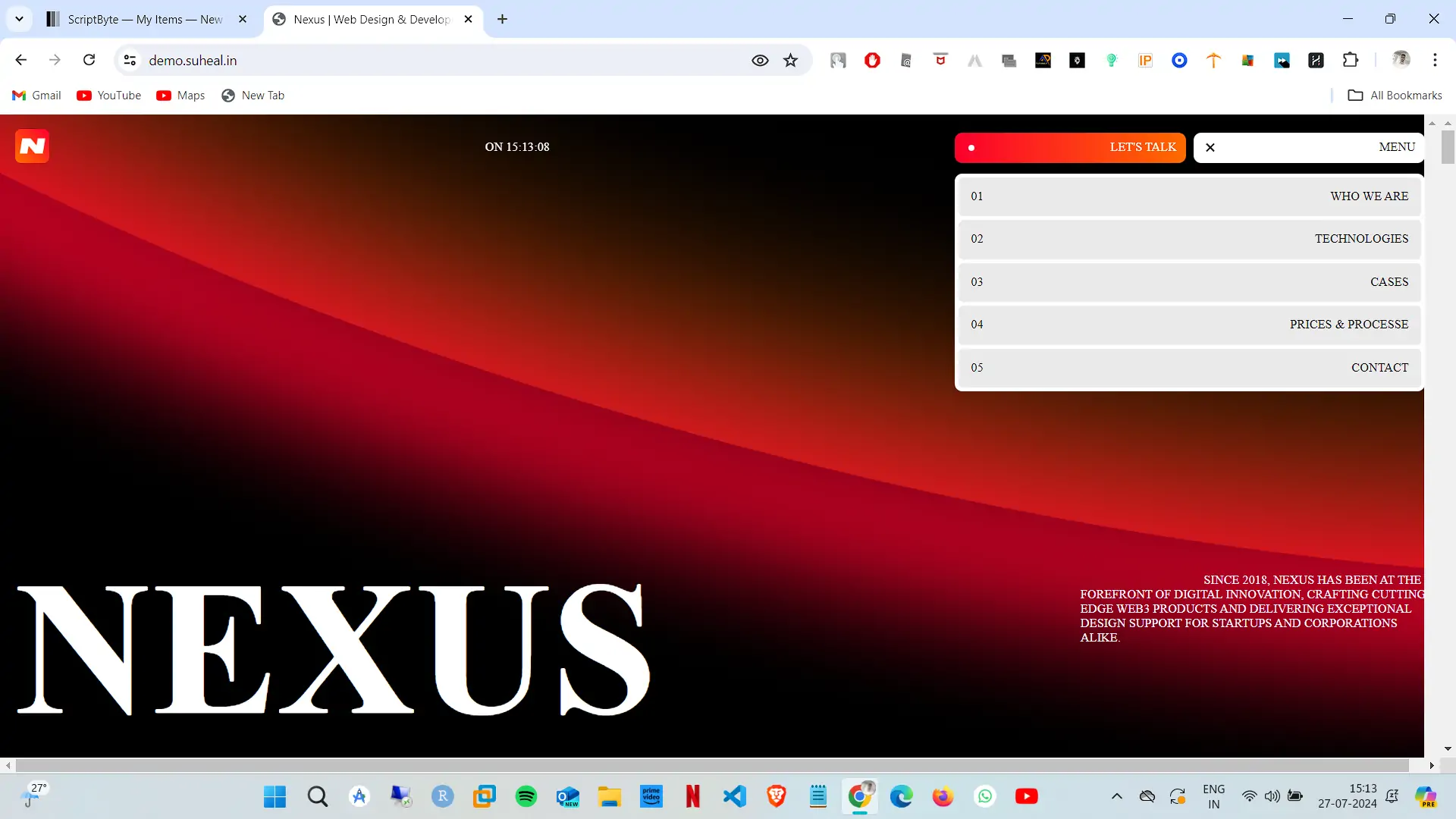 3D ANIMATION EFFECTS DYNAMIC WEBSITE. SEE DEMO FOR MORE INFO.