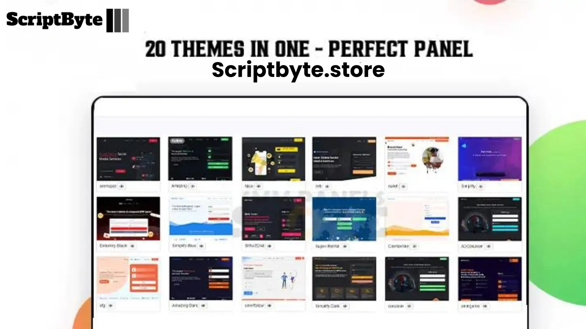 Perfect Panel Script With 20 Theme SMM Script