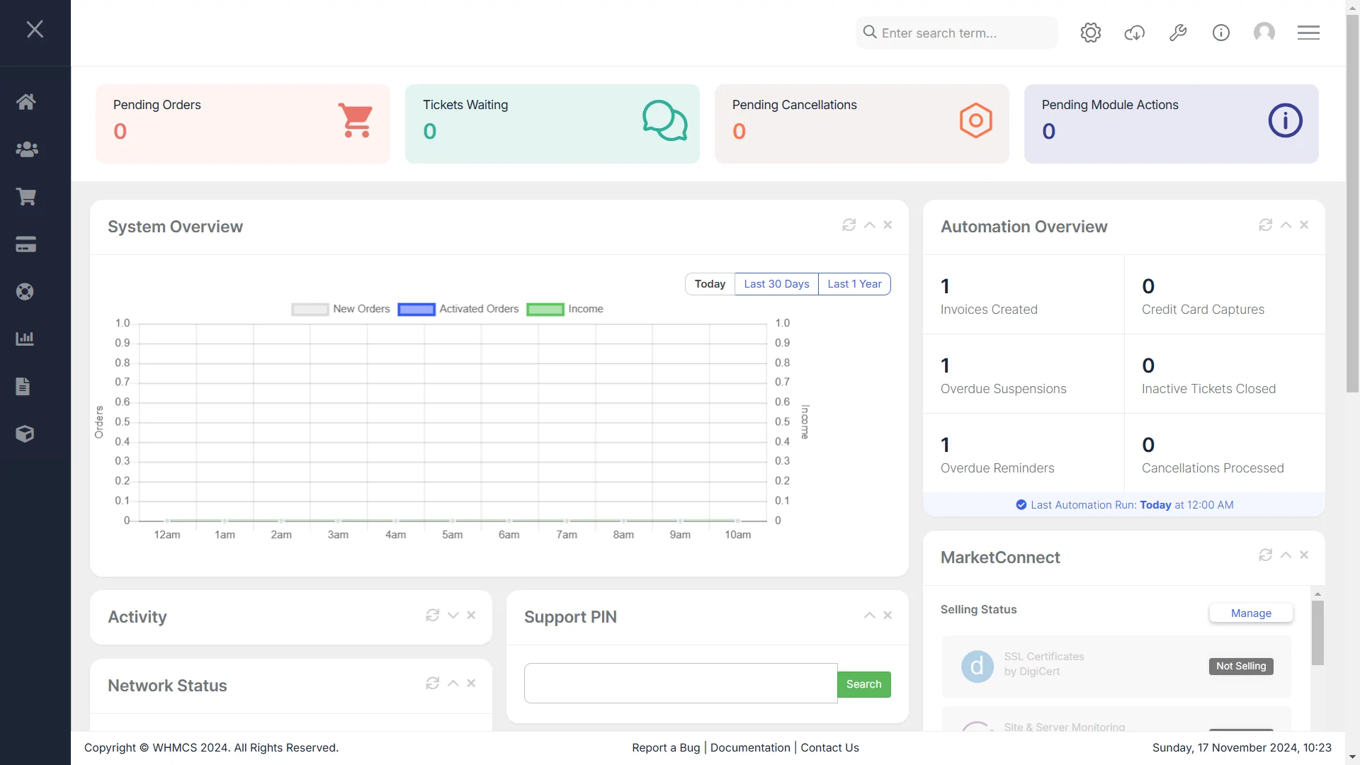 Adminx WHMCS Admin Theme & Template