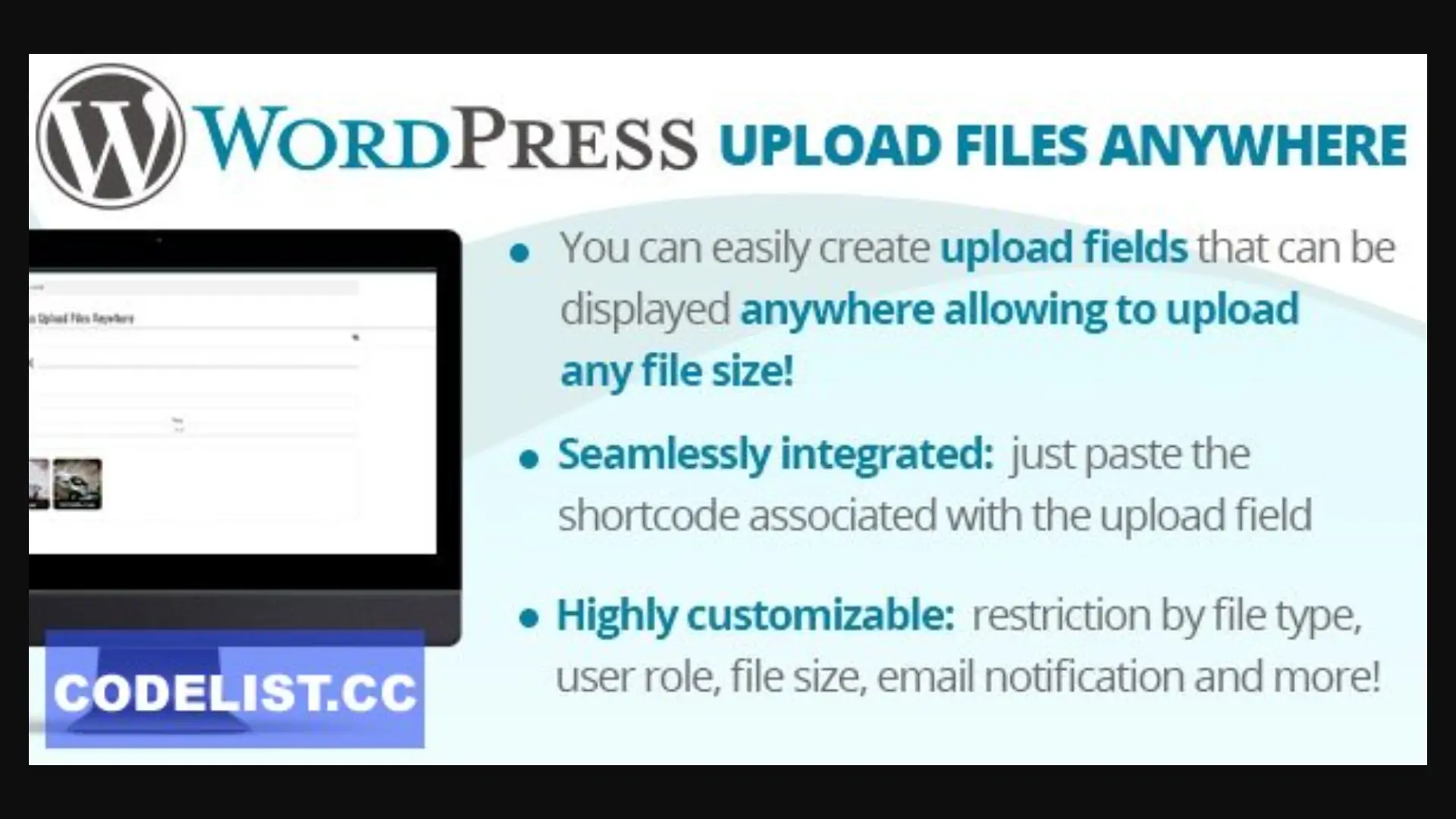 WordPress Upload Files Anywhere