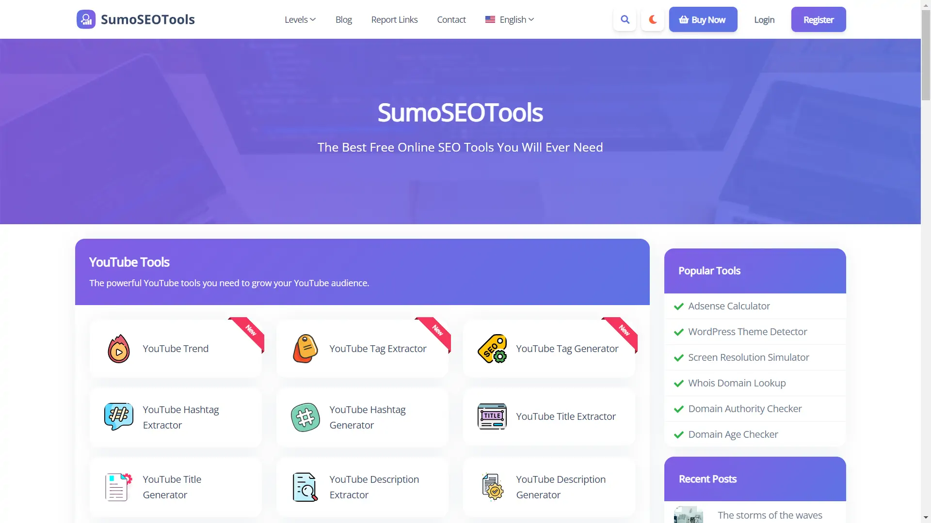SumoSEOTools - Online SEO Tools Script